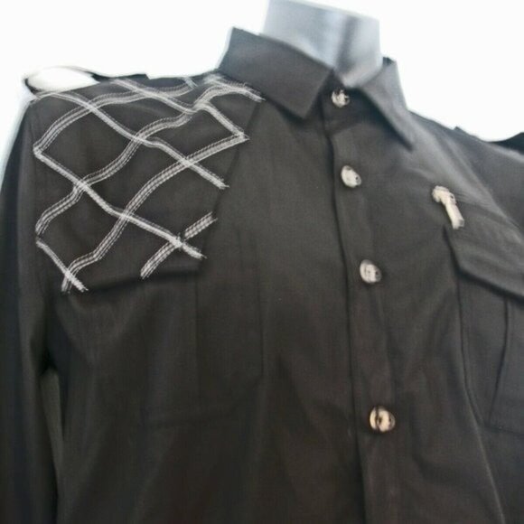 jeansian Men's Slim Fit Long Sleeves Casual Button - Picture 8 of 12